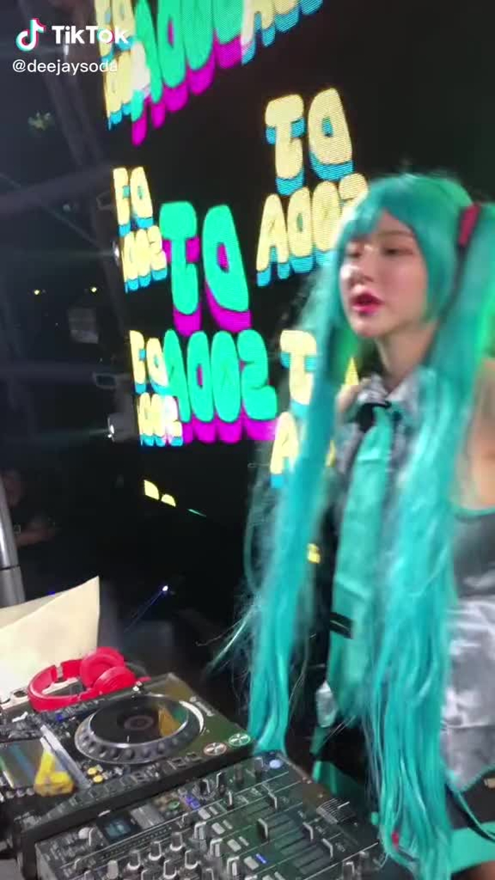 #하츠네미쿠 디제잉!! 🥰💙 #HatsuneMiku #初音ミク #djsoda