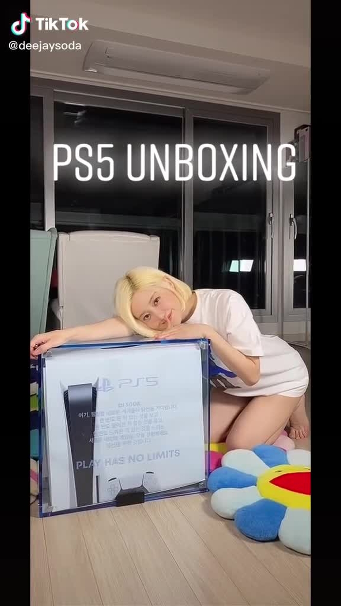 플레이스테이션5 언박싱💙  #djsoda #디제이소다 #dj소다 #fyp