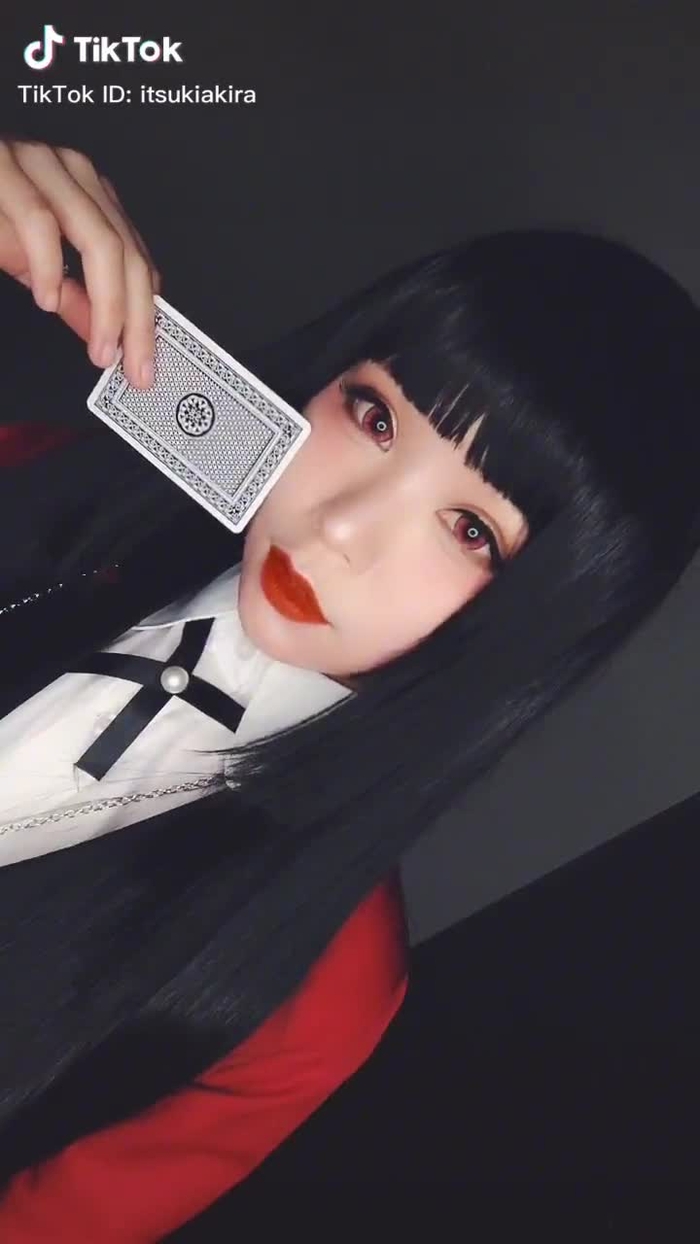 最後のとこ目全部真っ赤に見える👁 #リップチェンジ #賭ケグルイ #蛇喰夢子 #コスプレ #コスプレイヤー