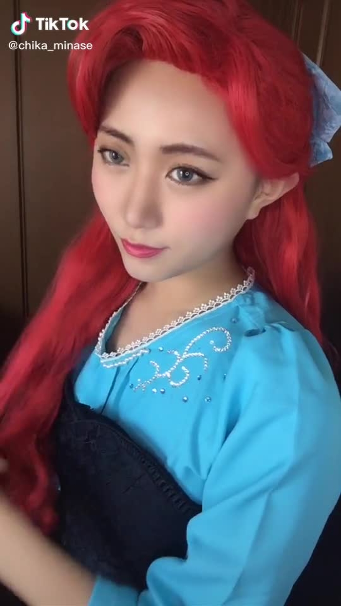 ここのシーン大好き😌💕 #水瀬ちか #おすすめにのりたい #いいねほしい #おすすめのってたら教えて #リトルマーメイド #アリエル #仮装