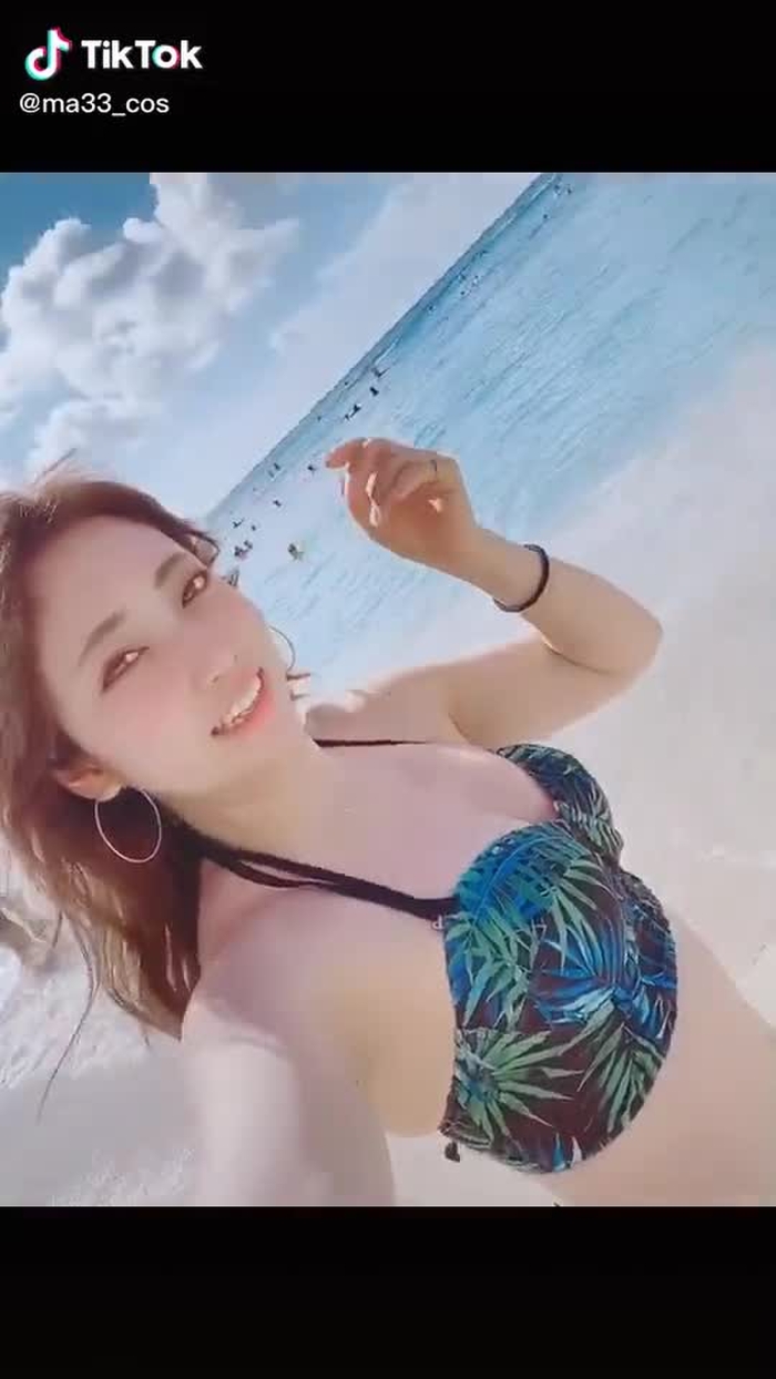 この日は特に盛れた👙#ビキニ #ビキニ女子 #海 #ハワイ
