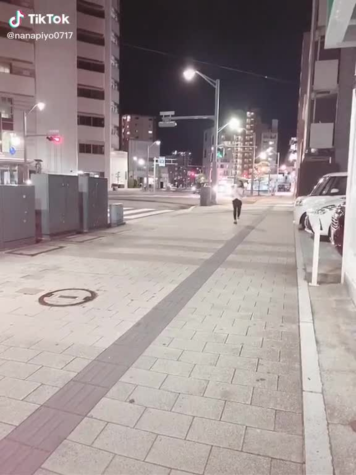 #夜中のランニング#ファンじゃない人をファンだと思い込む#逃げ足異常に早い#撮影以外の時はマスクちゃんとしてるよ撮影者 姉 ゆき
