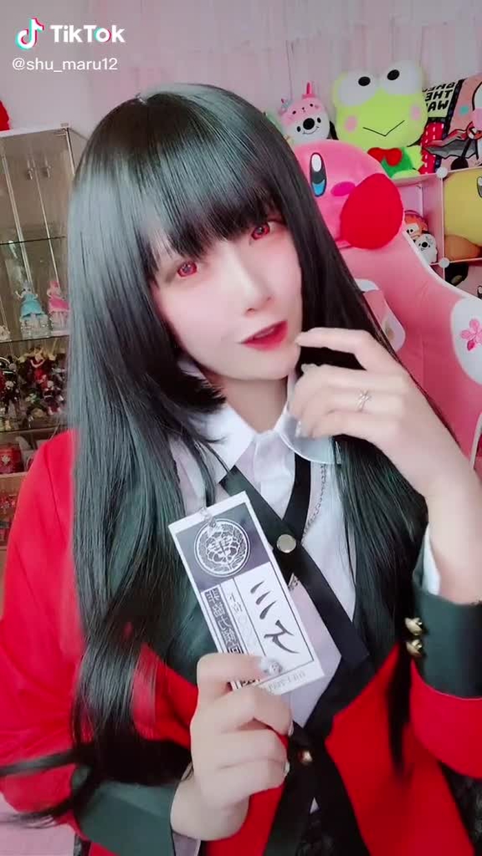 負け猫だにゃーんฅ^._.^ ฅ #賭ケグルイ #蛇喰夢子 #コスプレ #宅コス #17Live #コスプレ配信