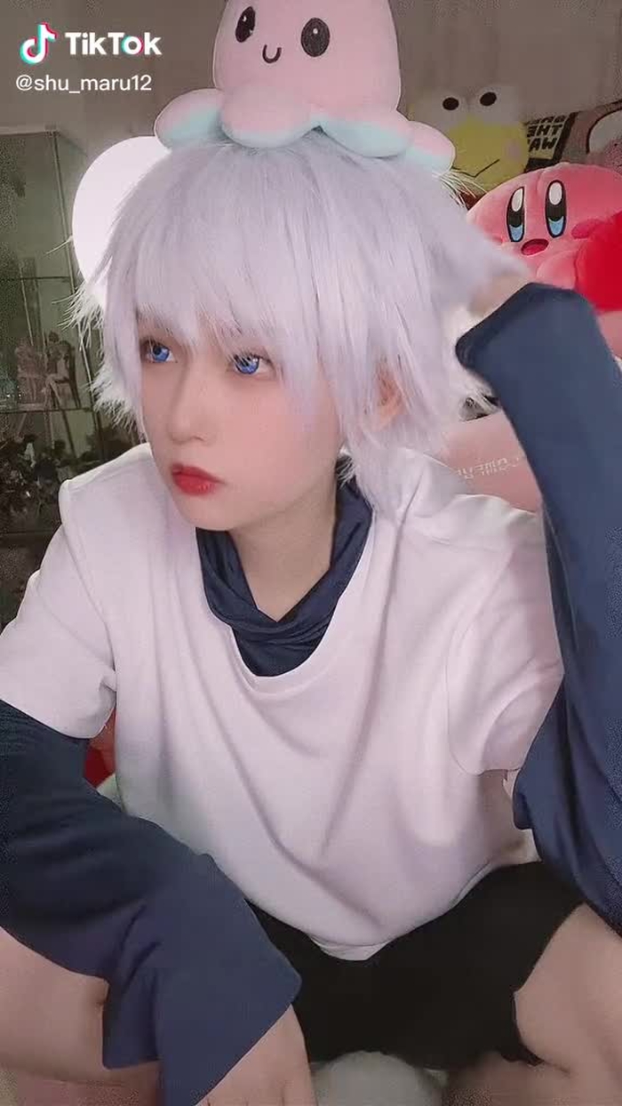 (´･д･｀)ﾊﾞｰｶ #ハンターハンター #hxhcosplay #hxh #キルア #キルアコスプレ #キルア・ゾルディック #killua #ネイル注意