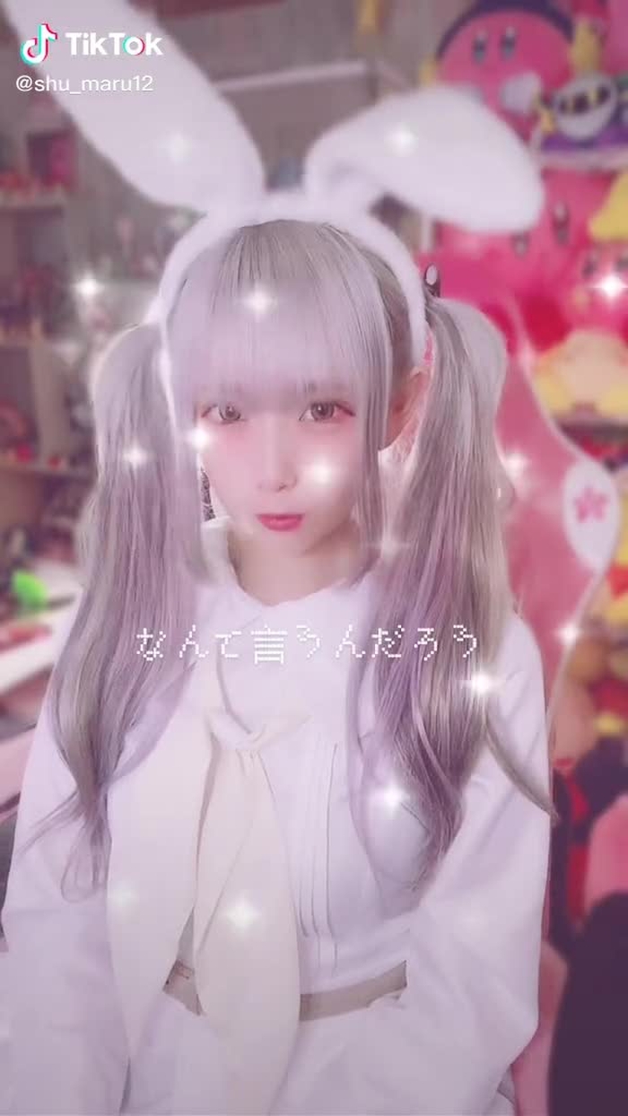 久しぶりの投稿_(　_´ω`)_厂 ﾊﾞｷｭﾝ #エクステ付けました #うさみみ #コスプレ #宅コス