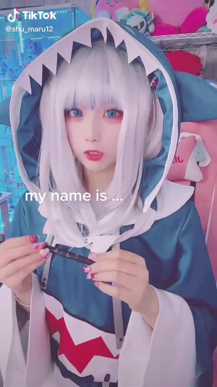 shark！🦈⁎* #がうるぐら #がうるぐらコスプレ #サメちゃん #gawrgura #コスプレ