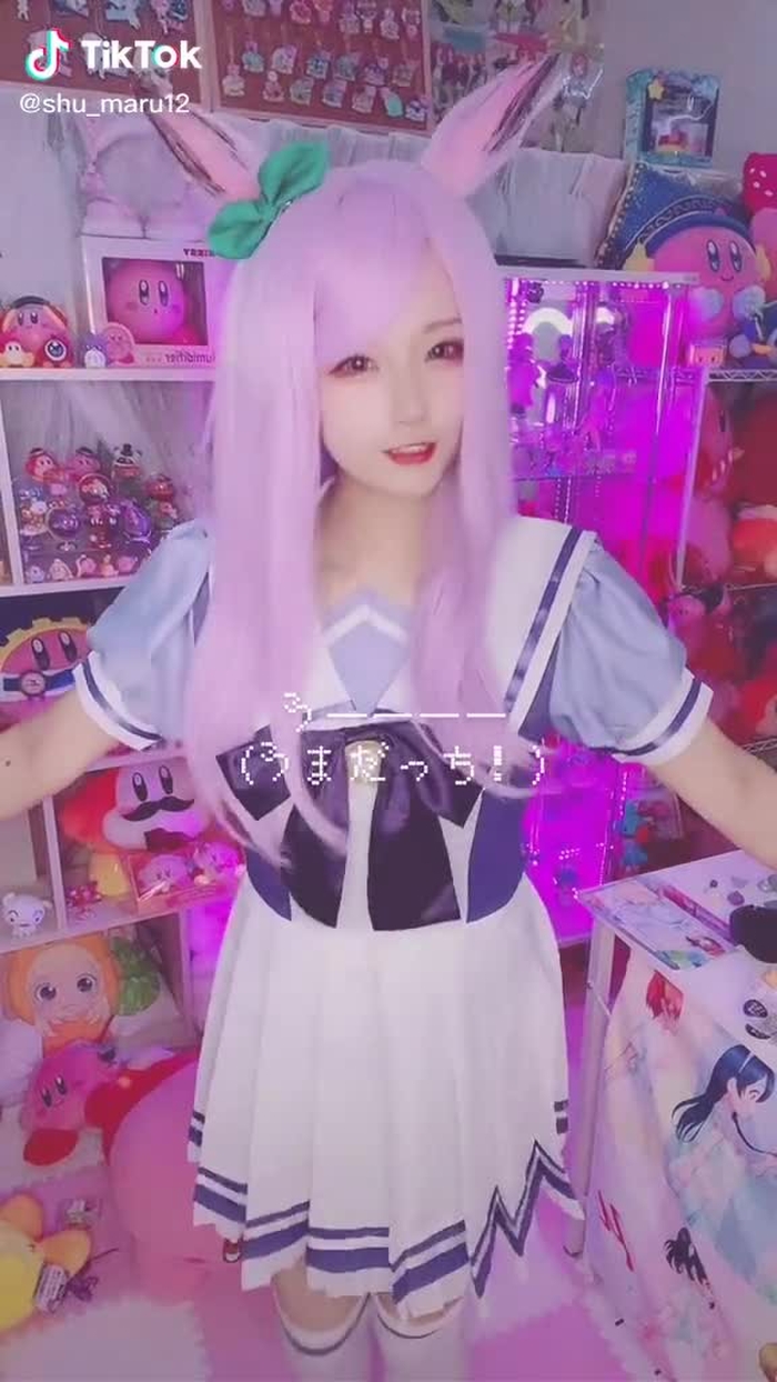 メジロマックイーン🐴💜 #ウマ娘 #ウマ娘コスプレ #メジロマックイーン #うまぴょい伝説 あってる🥺？w