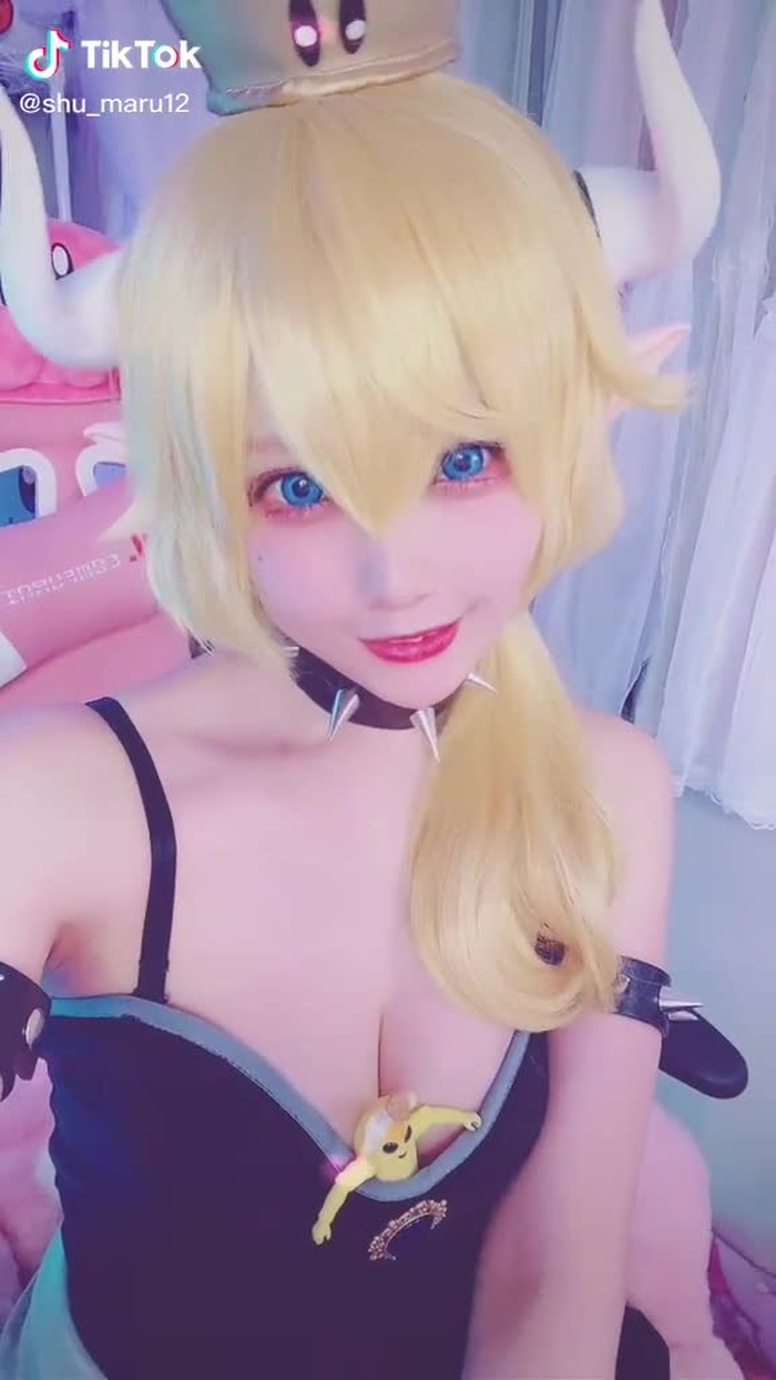 ぷすぷすちきちき✌︎('ω')✌︎#クッパ姫 #コスプレ