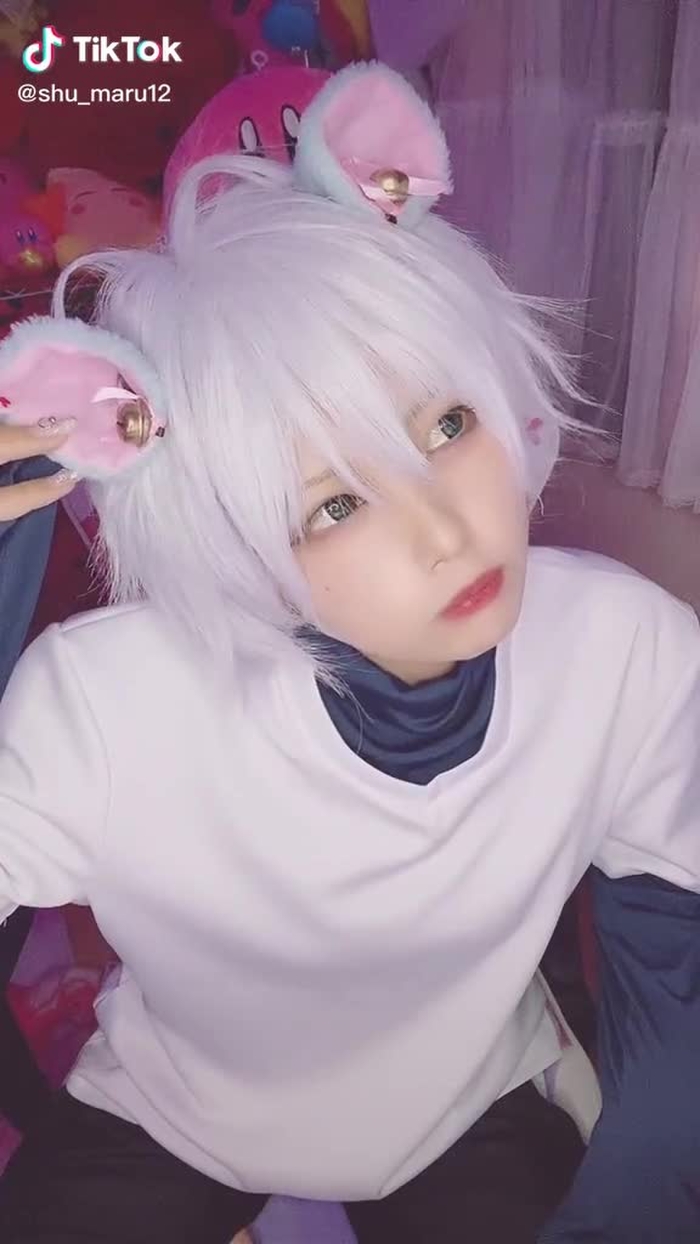 嫌々の乁( ・ω・ 乁)にゃー #hunterxhunter #kirua #キルア #Cosplay #コスプレ #猫の日