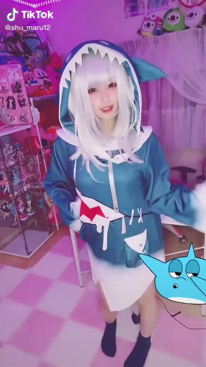 ( 'ω' و(و"♪ #サメちゃん #がうるぐら #gawrgura #Cosplay