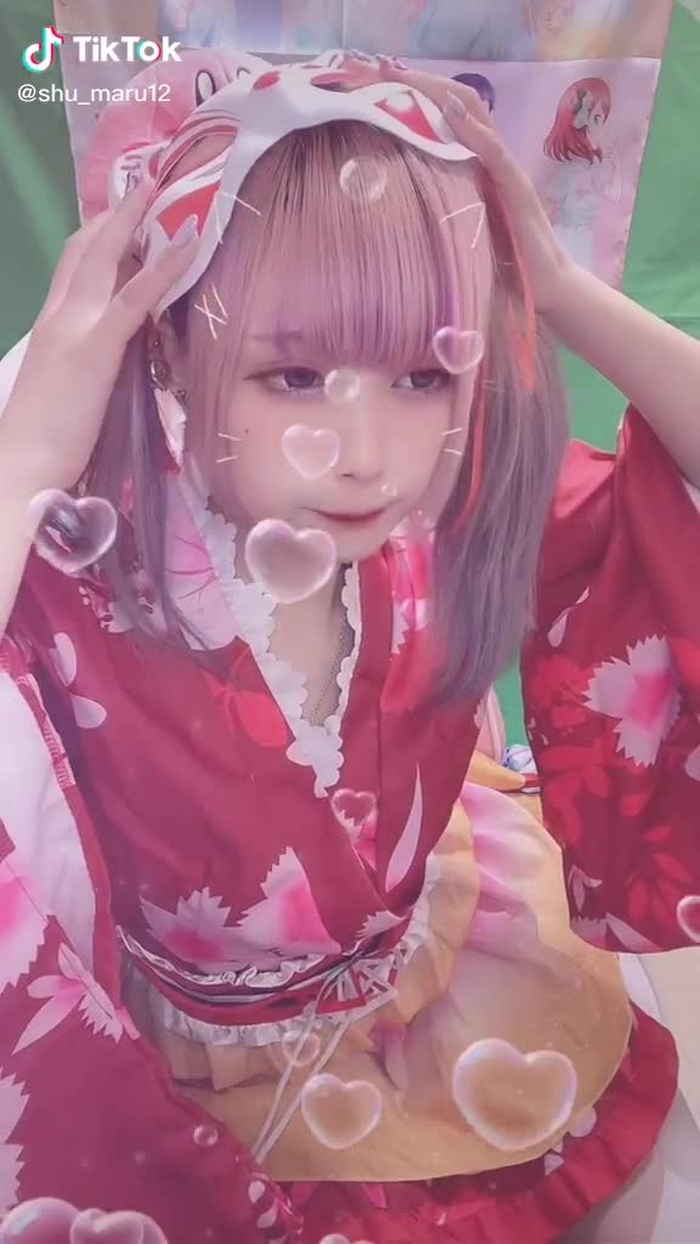 フリフリ浴衣じゃ🏮👘 #浴衣 #tiktok夏祭り #今年夏祭り行ってないや #きゅん #きゅんです #ツインテール #おすすめ