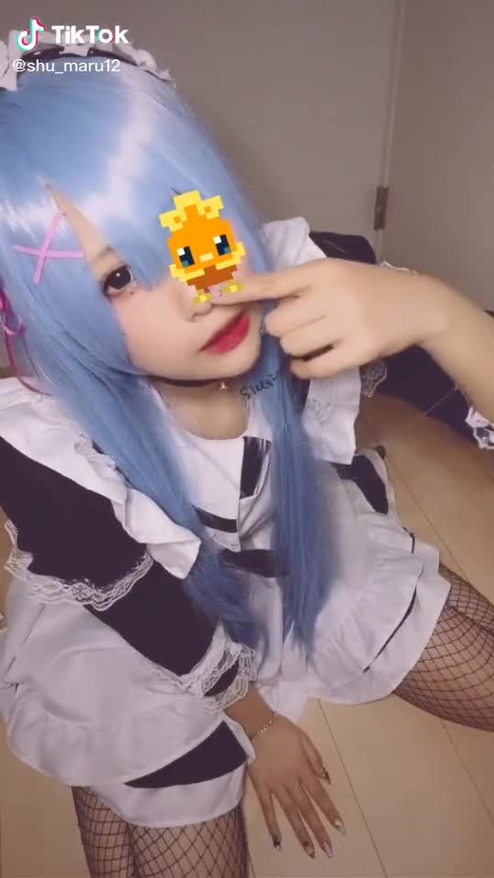 ロングバージョンレムコス❤️ #内カメ反転 #自己満コス #宅コス #レム #リゼロ #コスプレ #おすすめ