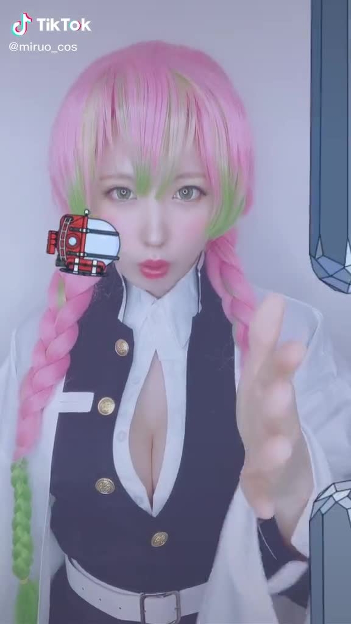 #惑星ループチャレンジ 難しかった🤣🌸 #TikTokでゲーム中 #鬼滅の刃 #甘露寺蜜璃 #コスプレ