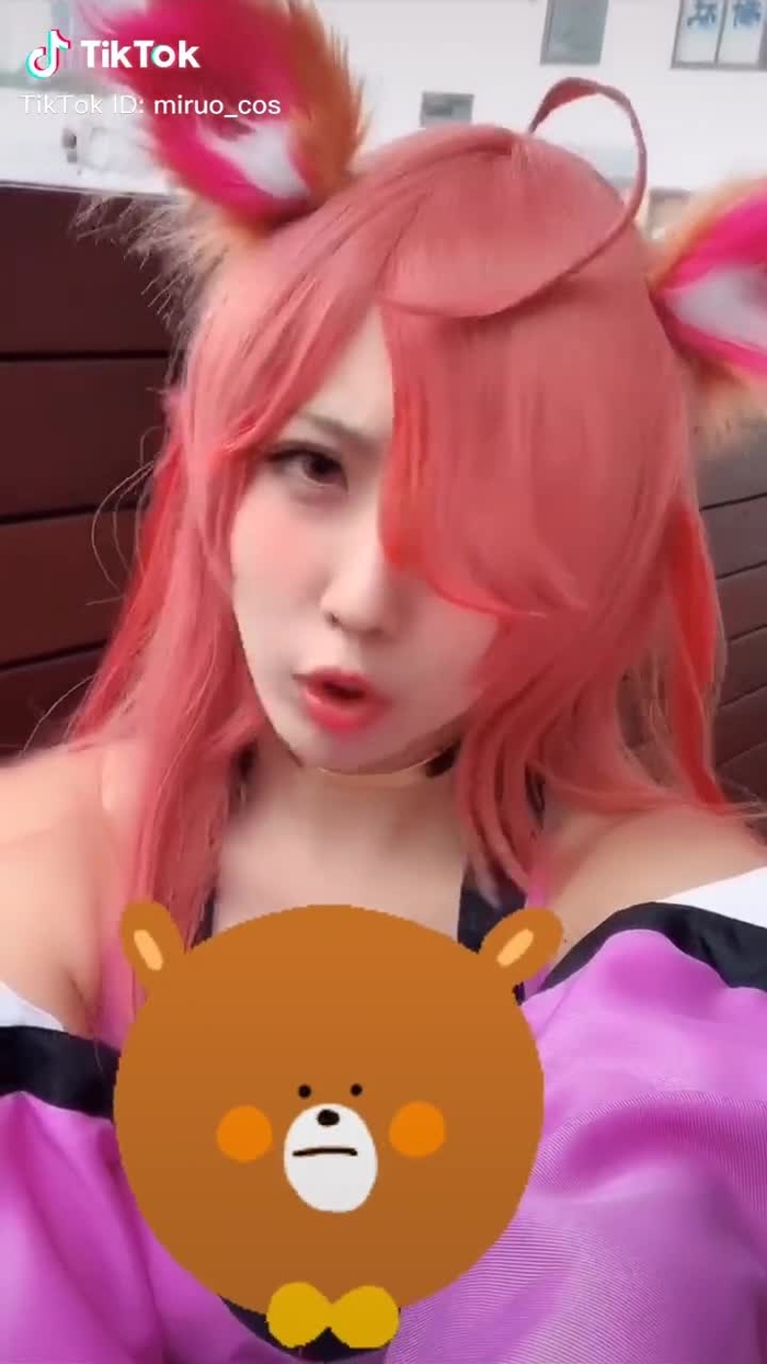 また規制😭 せっかくの衣装がスタンプで見えない残念😭 #トリカゴ #ぼたん #コスプレ #ゲーム #cosplay #game