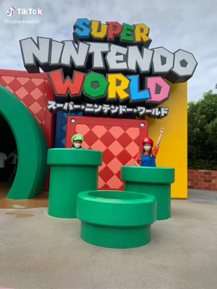 家族でユニバ！私のキャラ崩壊🤪＃お姉ちゃんマリオ#usj#マリオ#