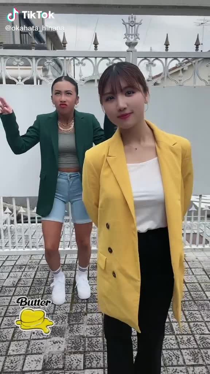 #butter  踊ってみたよ🥰#bts #防弾少年団#おすすめ乗りたい #楽しい毎日 #fyp #運営さん大好き #流行りに乗ってみた #踊ってみた #姉妹 #姉妹ダンス #kpop#방탄소년단#비티에스
