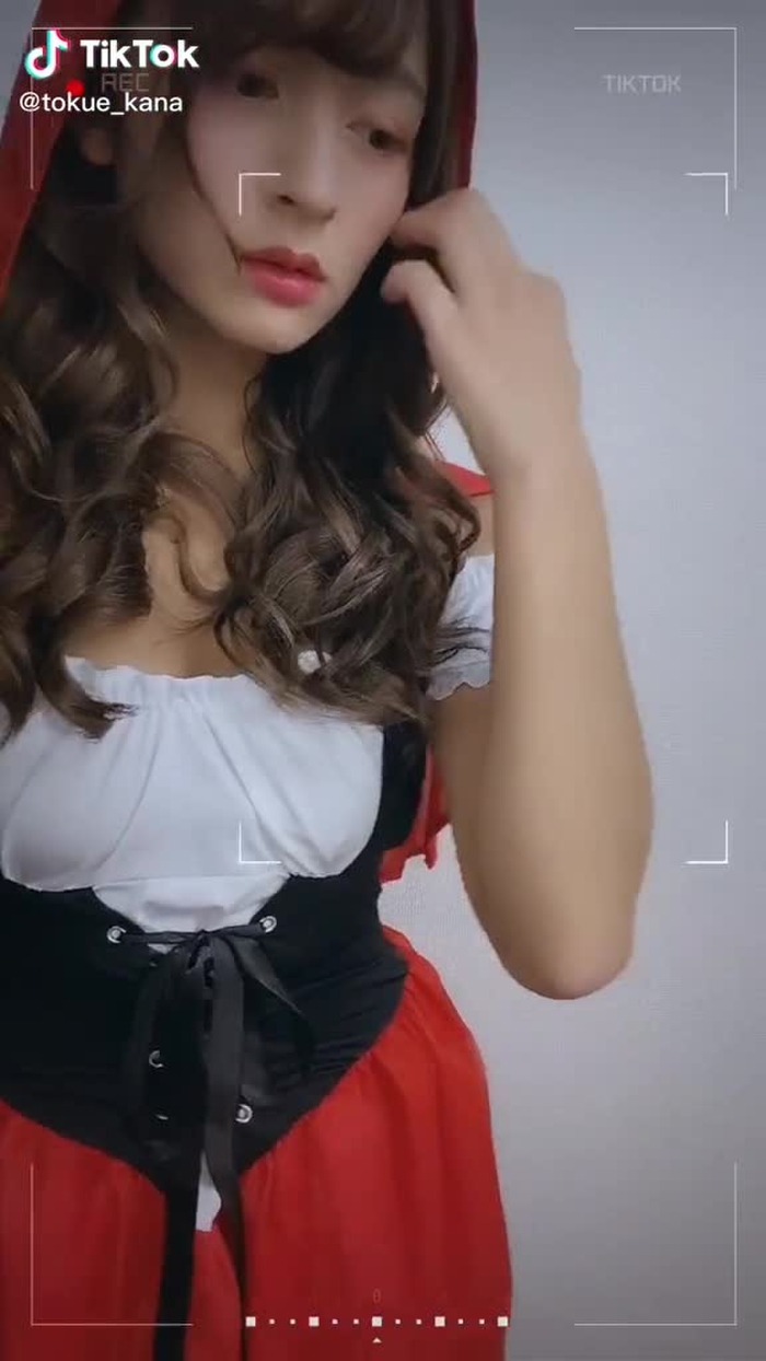 赤ずきんちゃんです🍎　#tiktokハロウィン #おすすめ #foryou #fyp