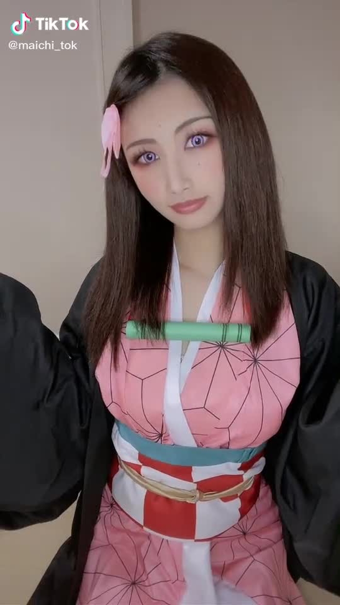 蜜璃ちゃん！錆兎くん！すしすし！💕#コスプレ #柱チャレンジ #鬼滅の刃 #禰豆子