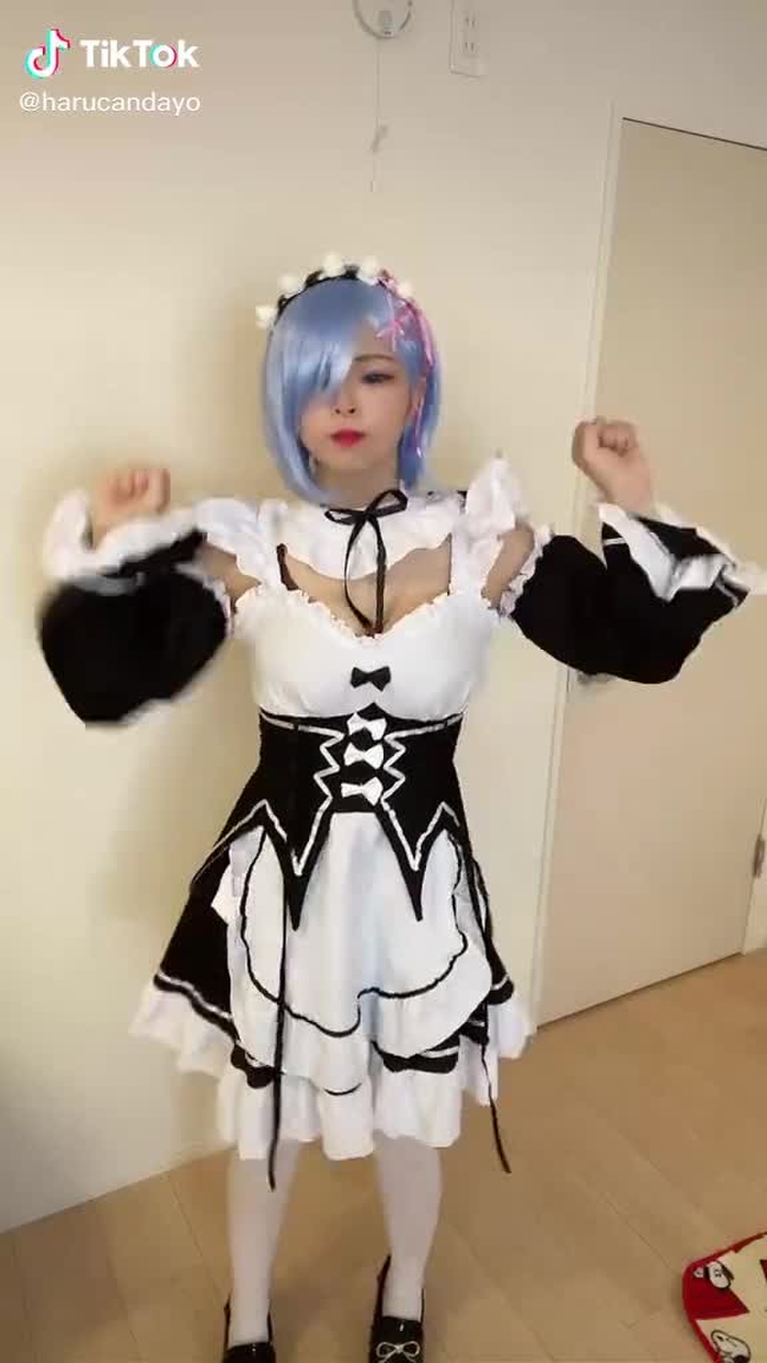 レムちゃん頑張った(T ^ T) まだ未完成なはるを推してください#リゼロ　#コスプレ