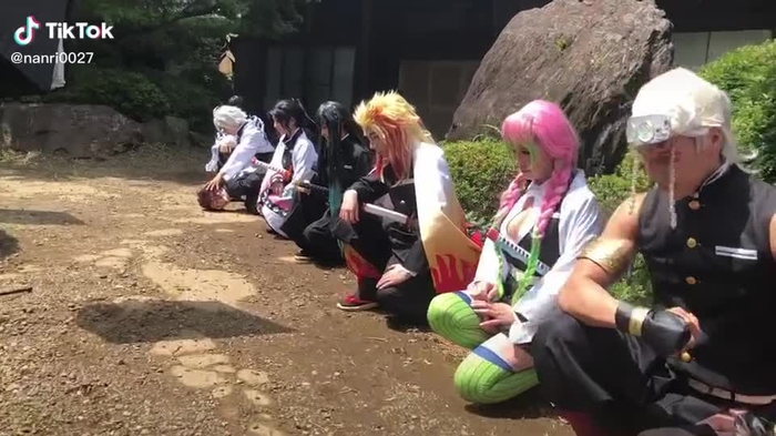 柱合会議の再現。#鬼滅の刃コスプレ #柱合会議 #柱チャレンジ #鬼滅の刃