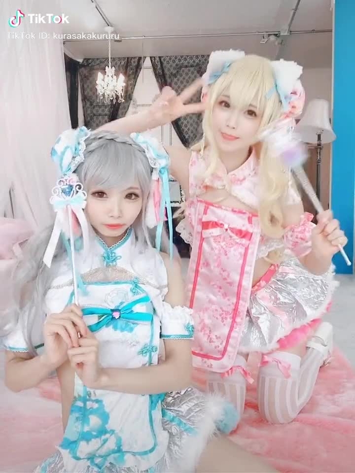 姫宮まほれちゃんとお揃いの、手作りコスプレ 衣装❤️魔法チャイナ ！　#まほくる