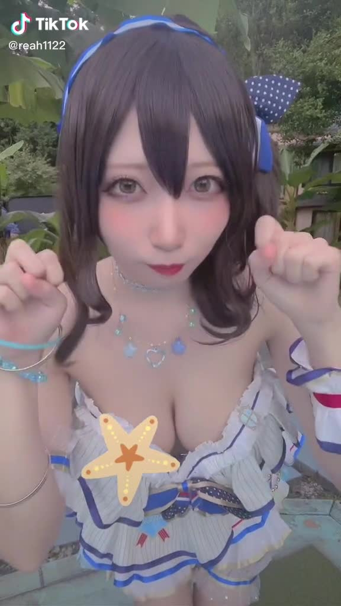 まつげつけると右目だけ二重消える😭#ベルメイク #コスプレ #鷺沢文香 #プールサイド