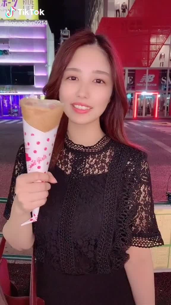 彼女感？クレープついちゃった😂💓#tiktok夏祭り #目線ショット #tiktokオーディション2020 #彼氏目線 #彼女感