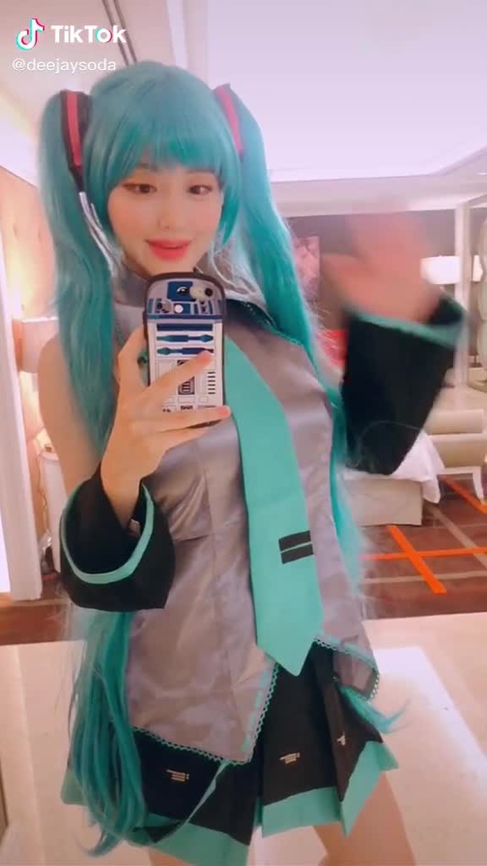 #하츠네미쿠 로 변신해봤는데 어때요?💕  #HatsuneMiku #初音ミク #初音ミクの消失