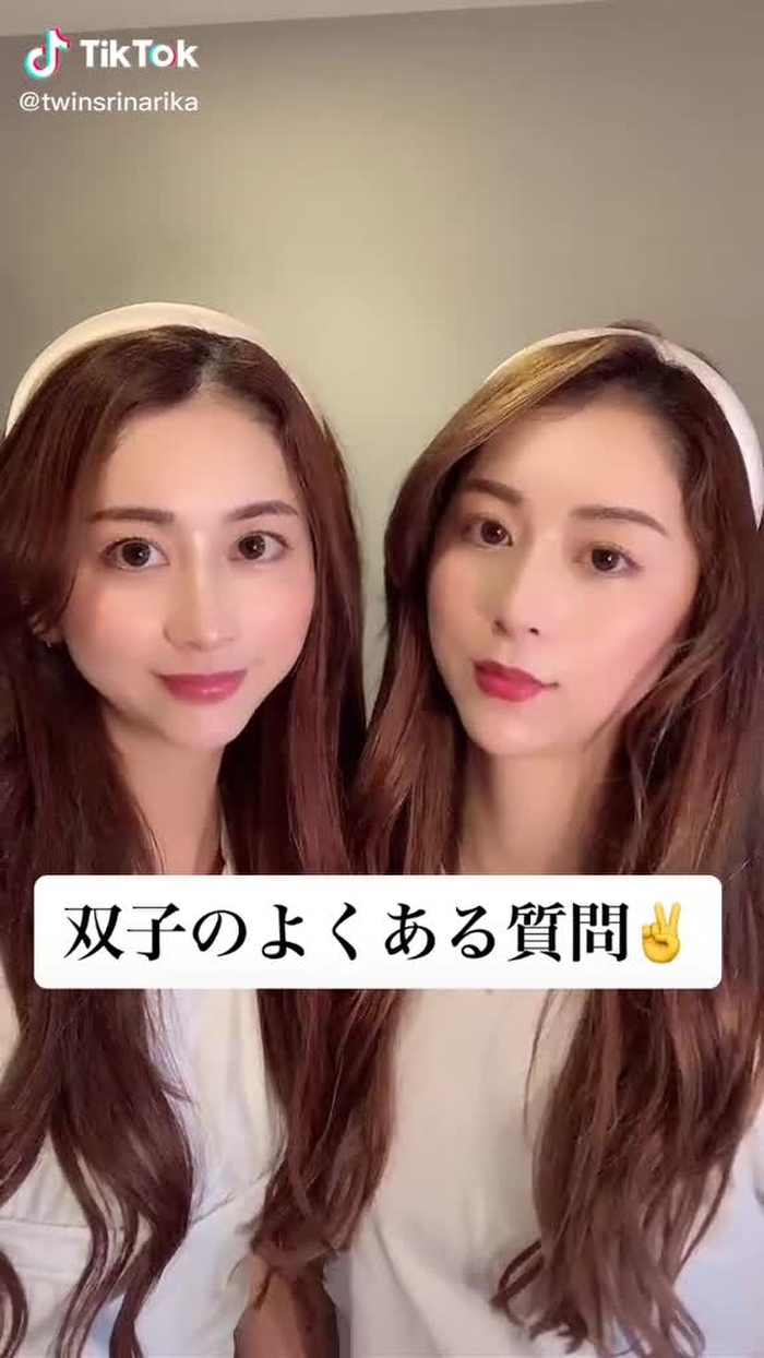 良く聞かれる質問答えてみた✌️#双子 #りなりか