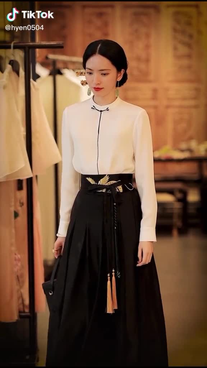 海水梦悠悠，君愁我亦愁，南风知我意，吹梦到西洲 #fypシ #girl #gaixinh #chinesestreetfashion #streetfashion #chinastreetstyle #style #fashion #streetwear