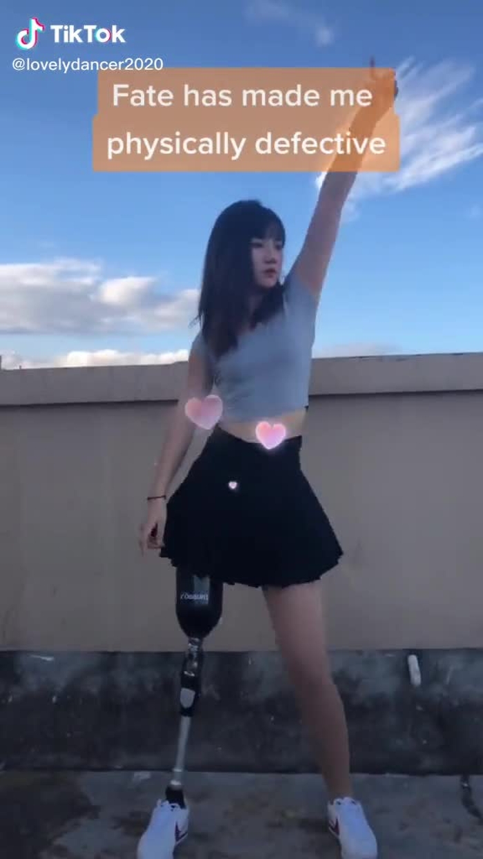 Fate has made me physically defective,but the love in my heart makes me dance again. Follow me and support my dream,thank you very much 😘#foryou