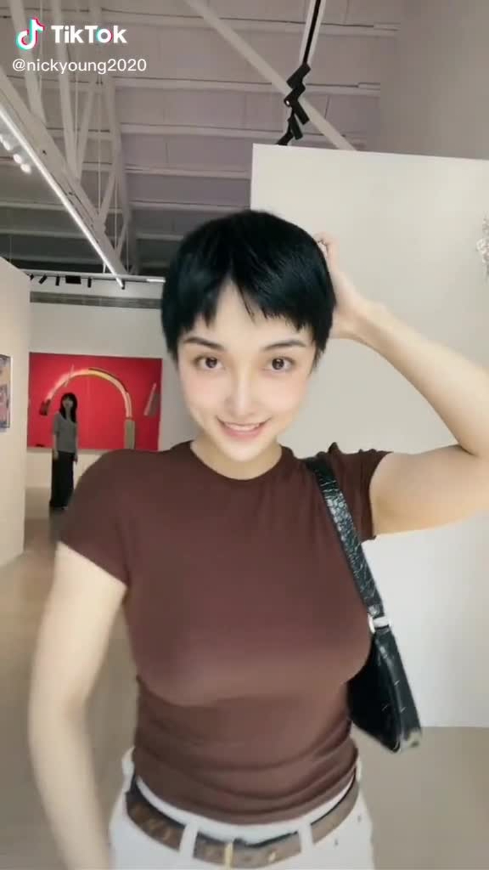who fancy short hair😆 #asianbeautydetector #prettygirl #cutegirl
