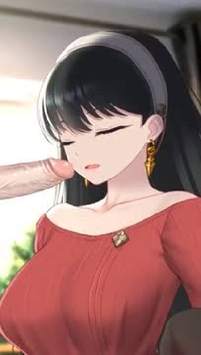 Long hair Yor blowjob【Consome】