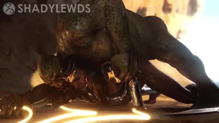 Injustice Wonder Woman takes on a huge cock [Shadylewds]