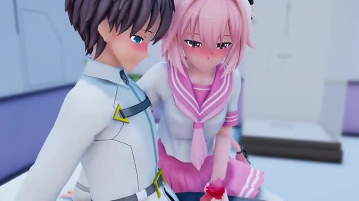 Astolfo x Fujimaru - Handjob/Blowjob (Clothed | Nude) [Kaotaro12]