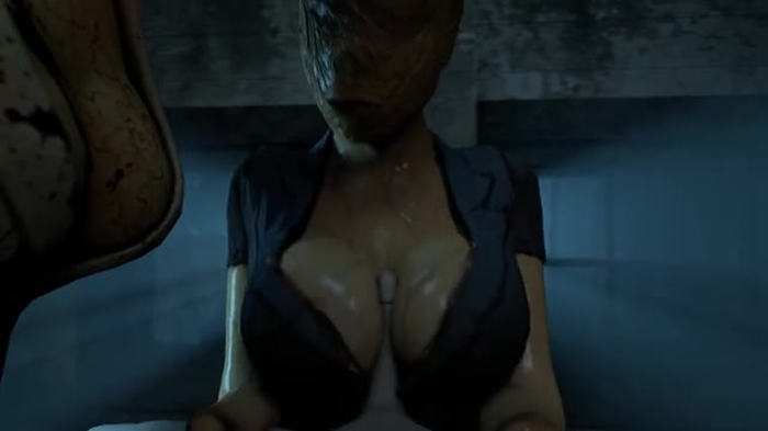 Bubble head nurse paizuri (Silent Hill)