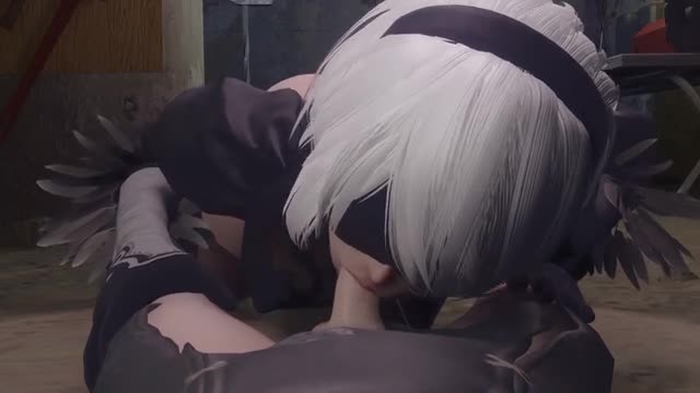 [Nier] 2B Blowjob (Cam3) [4K] [Bewyx]