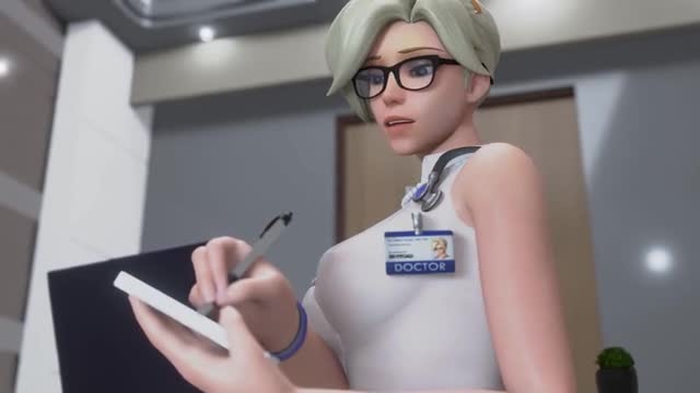 [Overwatch] Mercy Handjob ♡ Blowjob [4K] [Bewyx]
