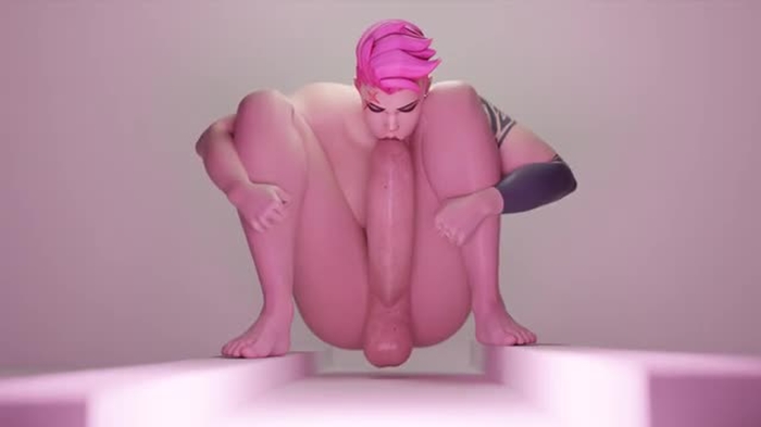 Zarya - in a delicious self blowjob