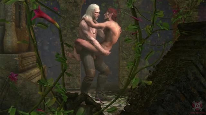 Preview: Iorveth and Geralt in Elven Ruins