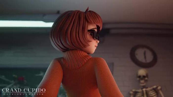 Adult Velma Dinkley Riding Dildo Anal Public Scooby-Doo