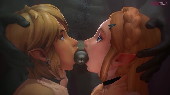 Link and Zelda Double Blowjob [Fugtrup]