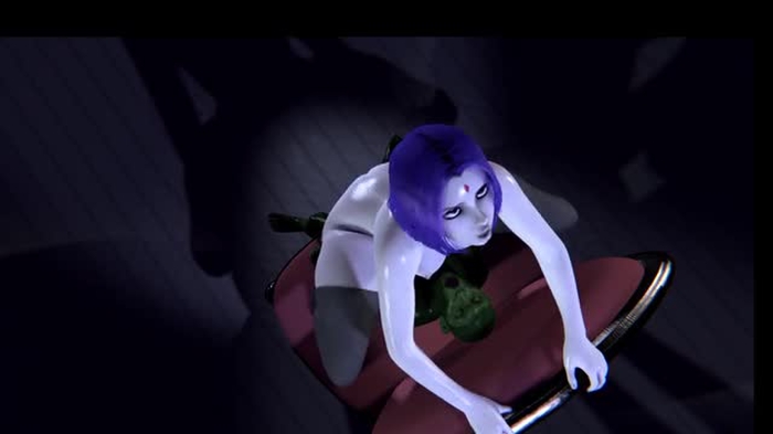 Raven Riding Beast Boy 2