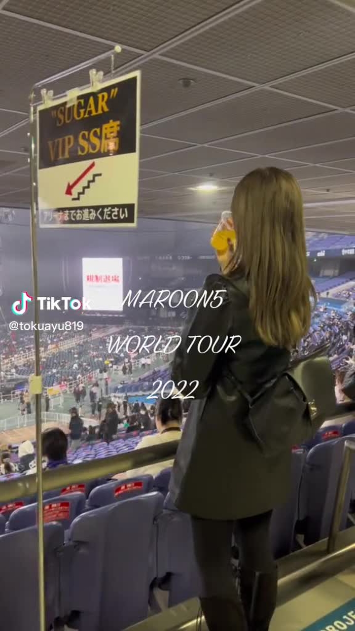 大阪に来てくれてありがとう♡ @Maroon 5 #maroon5worldtour2022#maroon5#マルーン5#京セラドーム#ky...