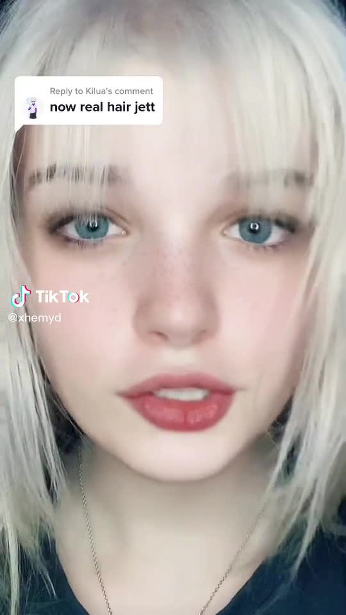 Replying to @Kilua JETT HAIR 😂🤍 #Cosplay #girlcosplay #girlcosplayer...