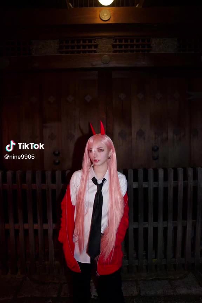 YouTubeみてほしー！！！！#チェンソーマンコスプレ したよ！！！ #チェンソーマン #マキマ #パワー
