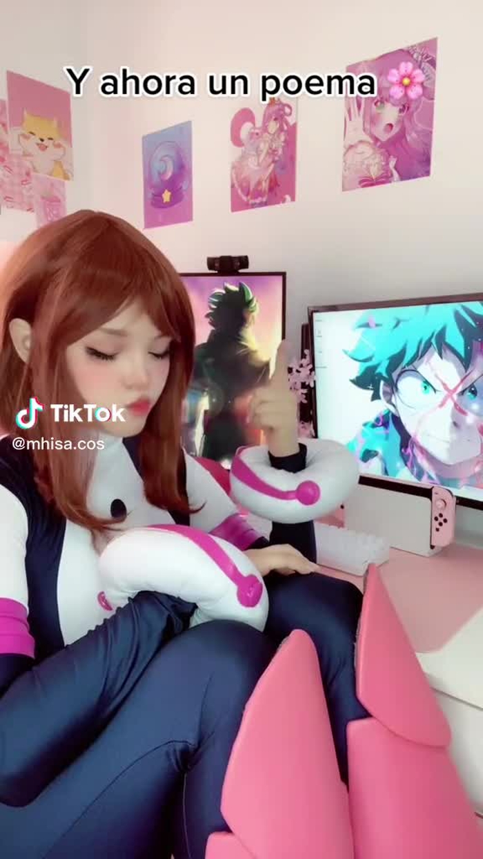 Que romántico 🥰 #fypシ #viral #animes #kawaii #uraraka #humor #myheroa...