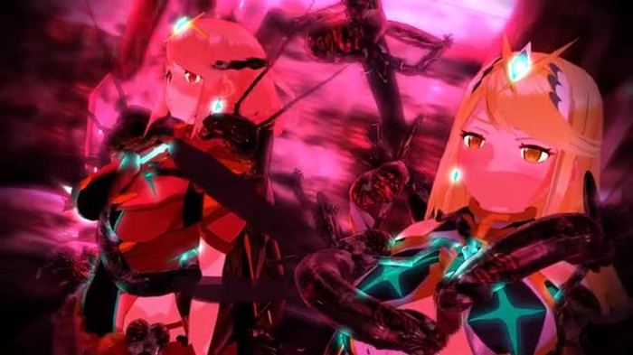 Mythra and Pyra smash some insects