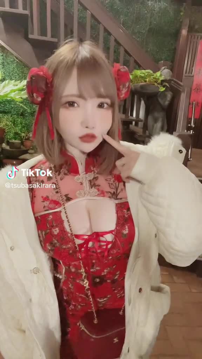いっぱい写真撮られてたから照れた🐼❤️#阿妹茶樓#チャイナ服 #台湾