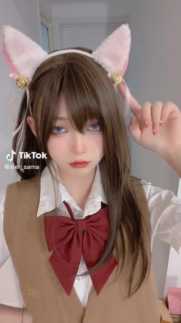 日本語喋ってみた（日本語苦手なんだけど🥲#コスプレ#猫耳 #ケモ #fyp #日本語